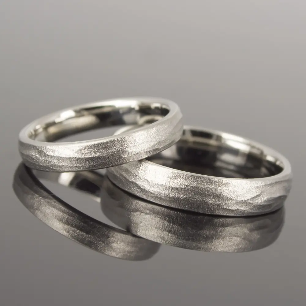 Eheringe Palladium mit Struktur