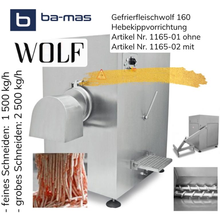 Gefrierfleischwolf 160 mit Hebekippvorrichtung