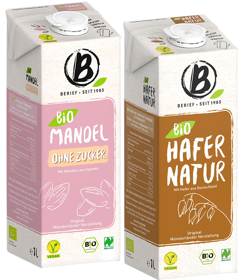 Pflanzliche Bio-Drinks
