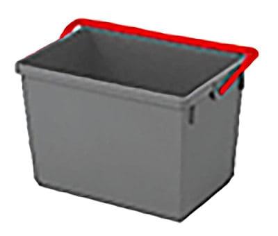 10 Liter Eimer grau mit Farbcodierung