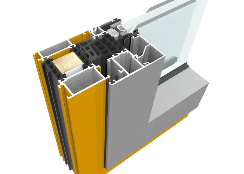 Aluminium-Fassadensystem