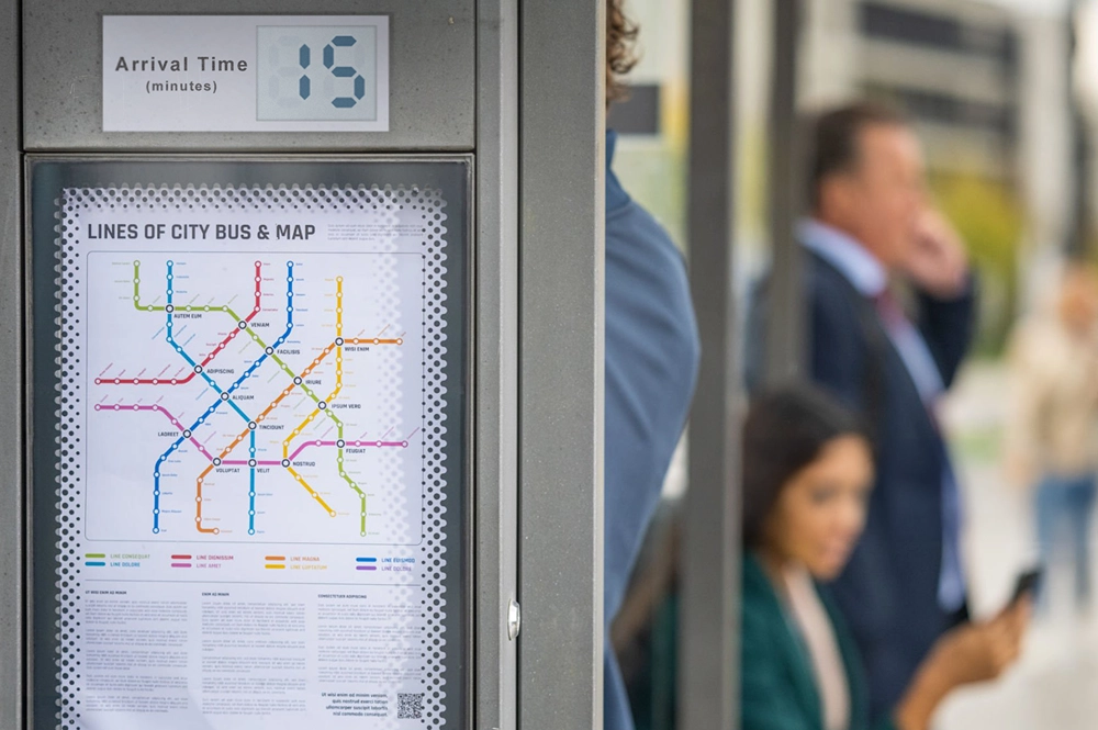 Transit-Informationspanel
