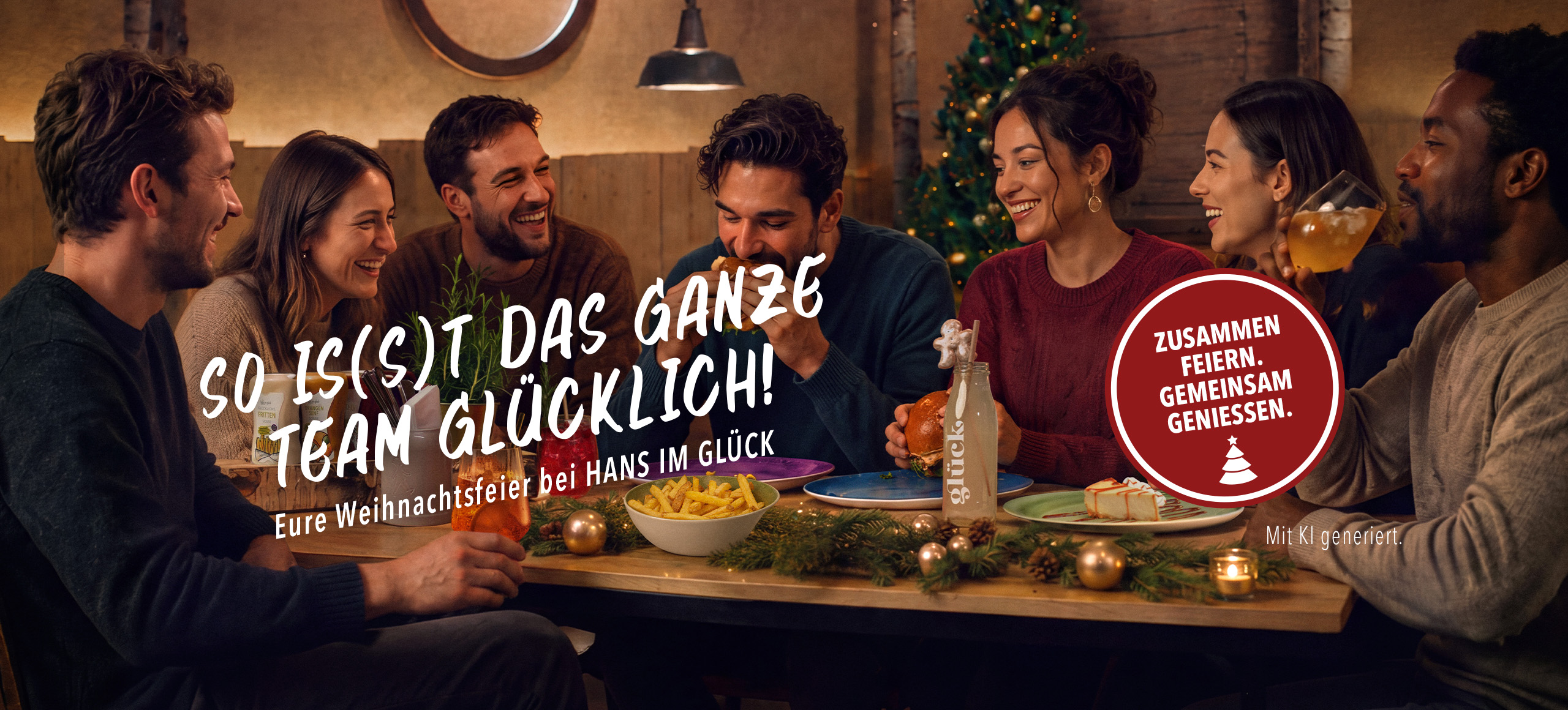Firmenweihnachtsfeier bei HANS IM GLÜCK