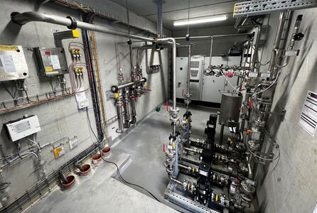Edelstahl-Rohrleitungsanlage