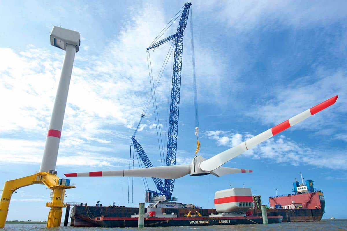 Windmill-Crane mit CAH-Seilrollen