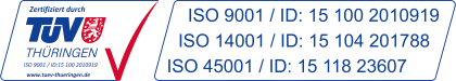 ISO-9001-, ISO-14001- und ISO-45001-Zertifizierung