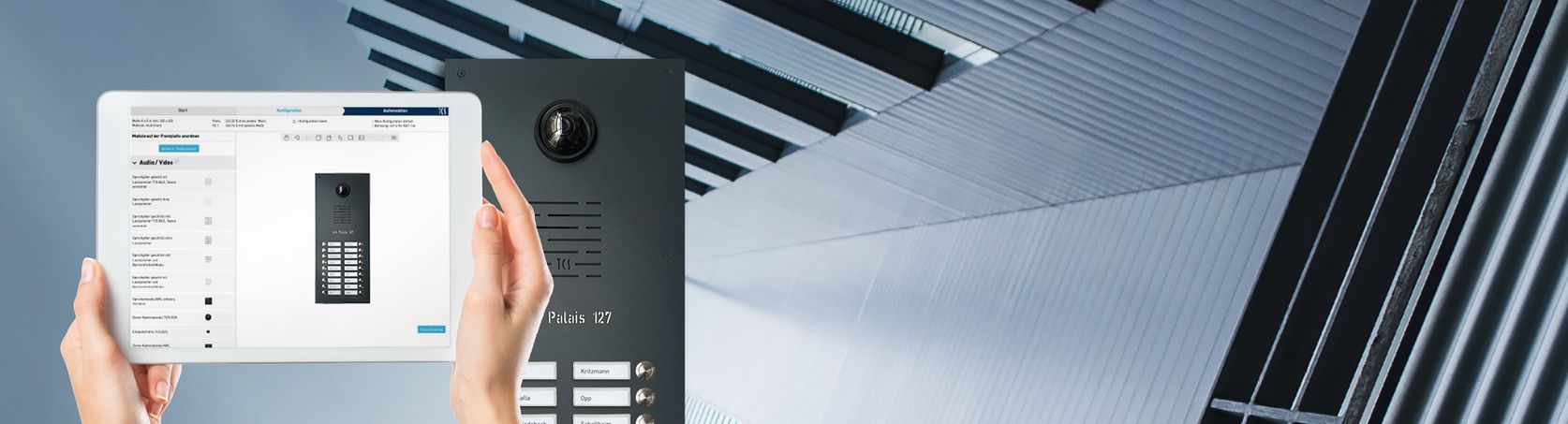 Produktkonfigurator für individuelle Türsprechanlagen