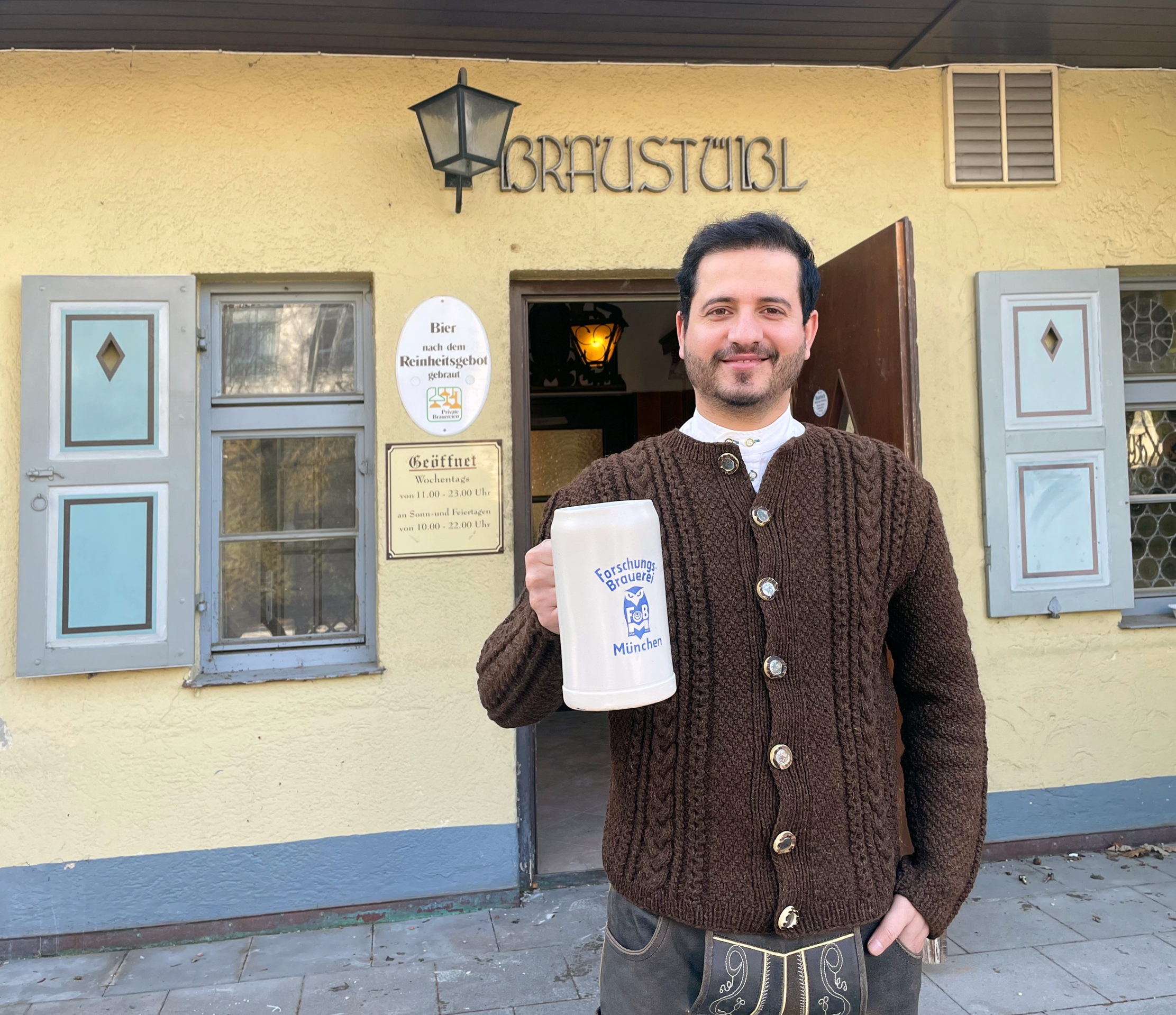 Waseem Tufail, Wirt und Küchenchef des Bräustüberls