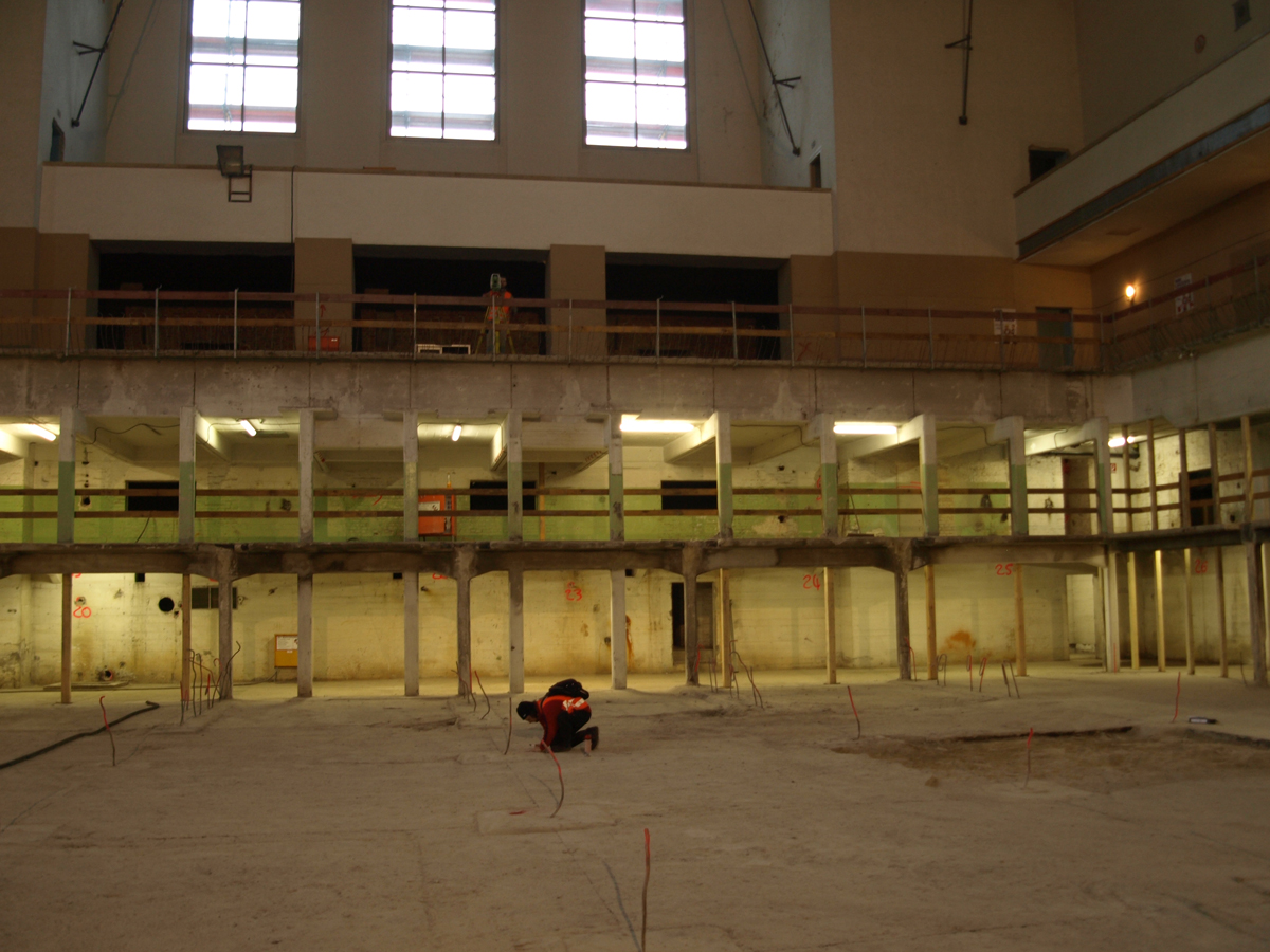 Kontrollvermessung Schwimmhalle Finckensteinallee