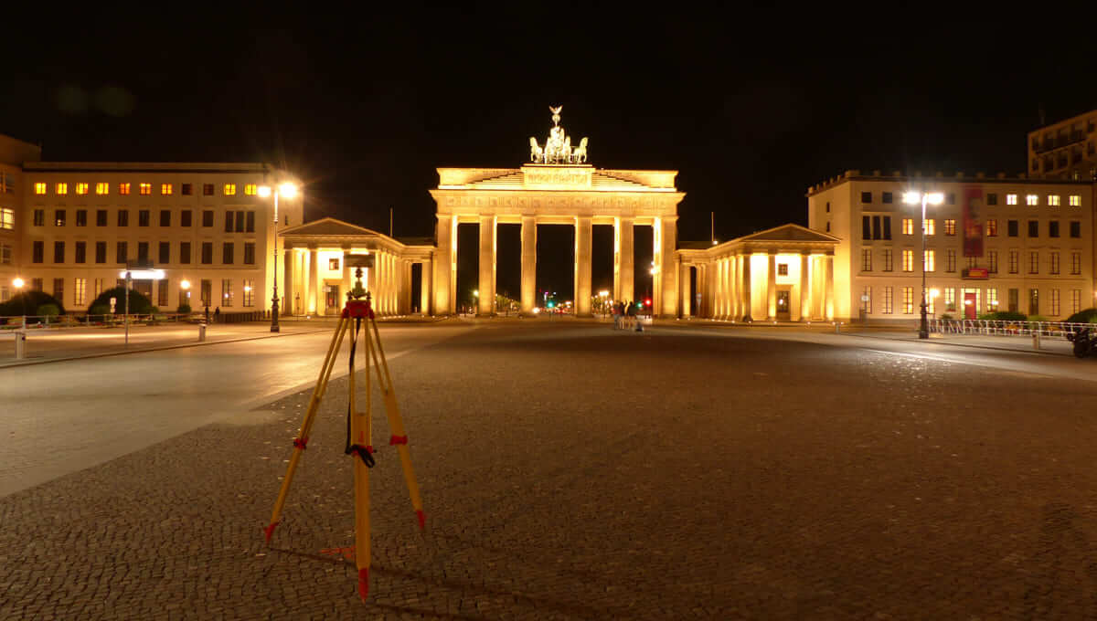 GNSS-Messung am Brandenburger Tor