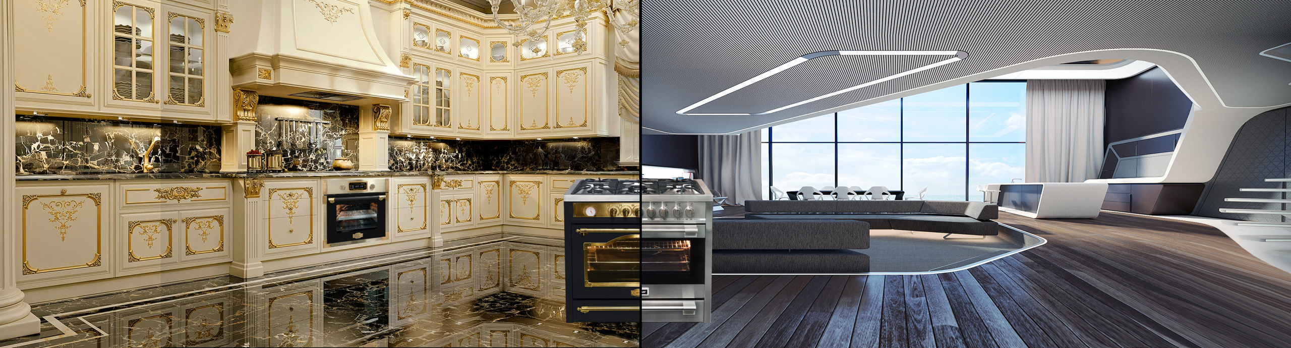 Built-in cookers and hobs