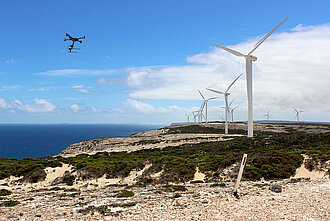 Drohneninspektion von Windparks