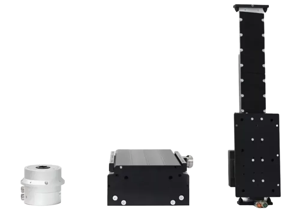 Lineare Achsen mit Linearmotor und Rundtische von SINADRIVES
