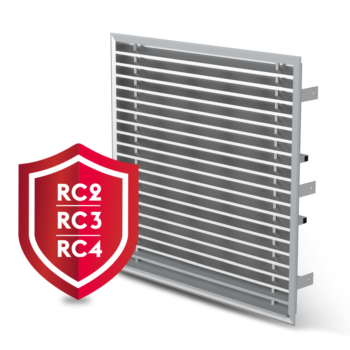 Einbruchhemmendes Wetterschutzgitter RC2–RC4