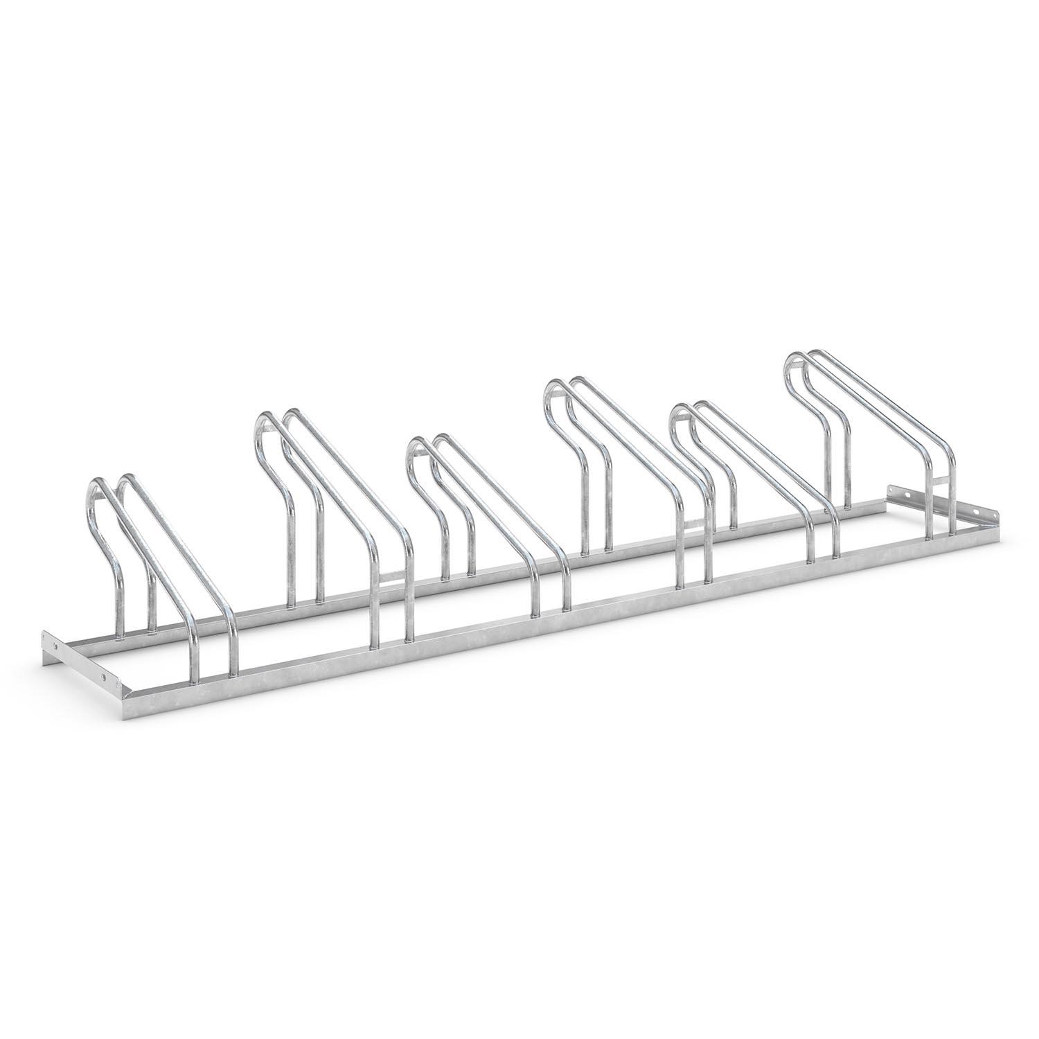 Bicycle row parking rack Hoop rack 1000, 6 bicycle spaces
