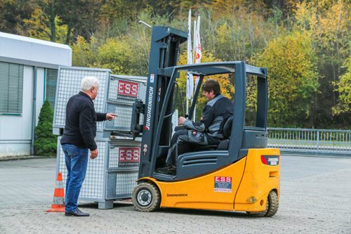 Unterweisung für Gabelstapler-Fahrer
