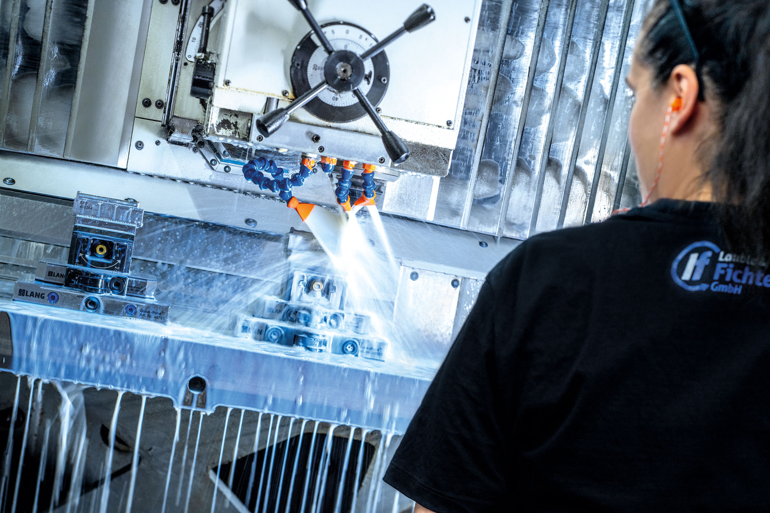 Fräsmaschine offen