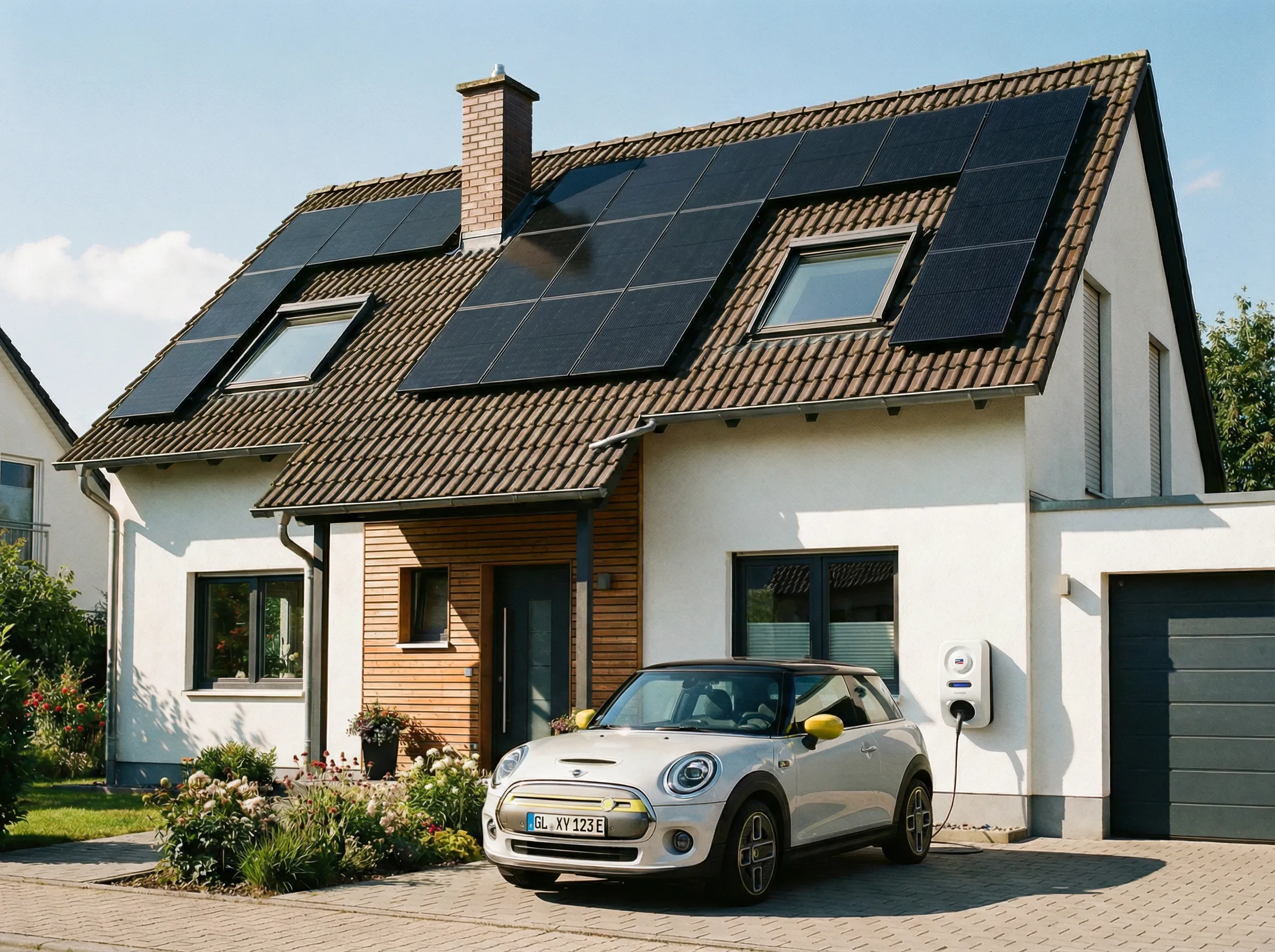 Solaranlage auf Wohnhaus