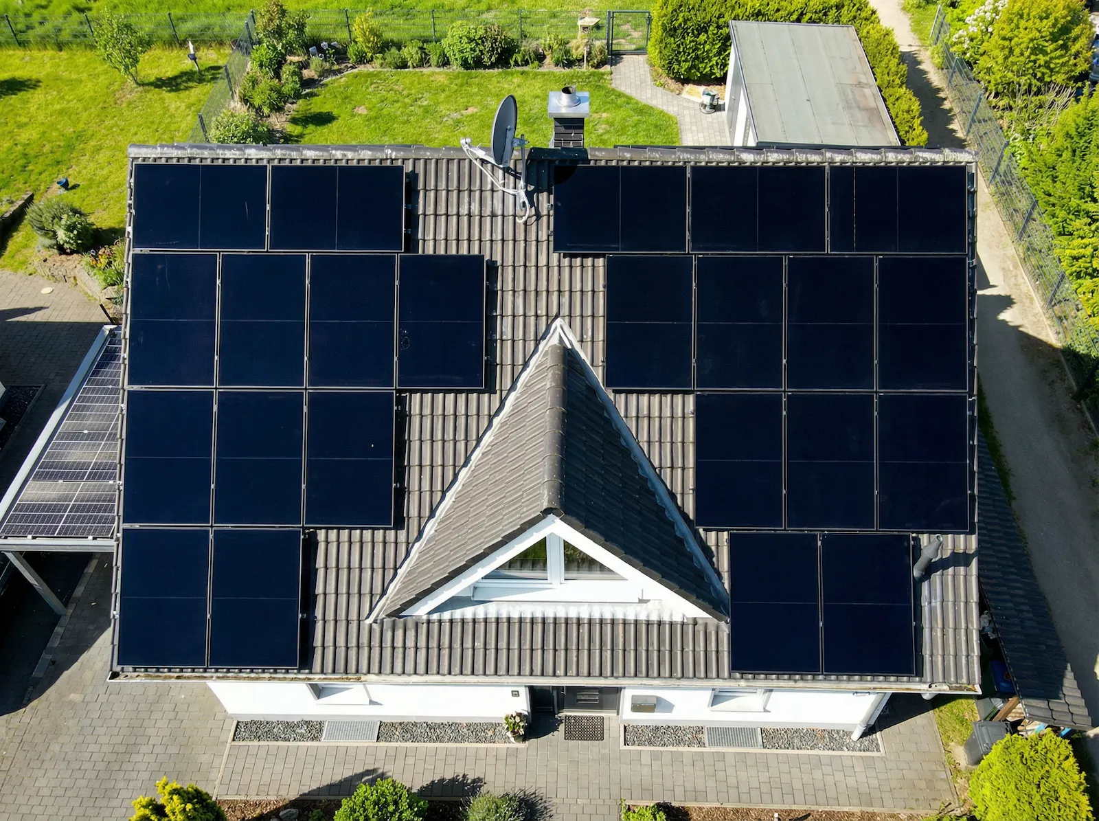 Photovoltaikanlage auf Wohnhausdach