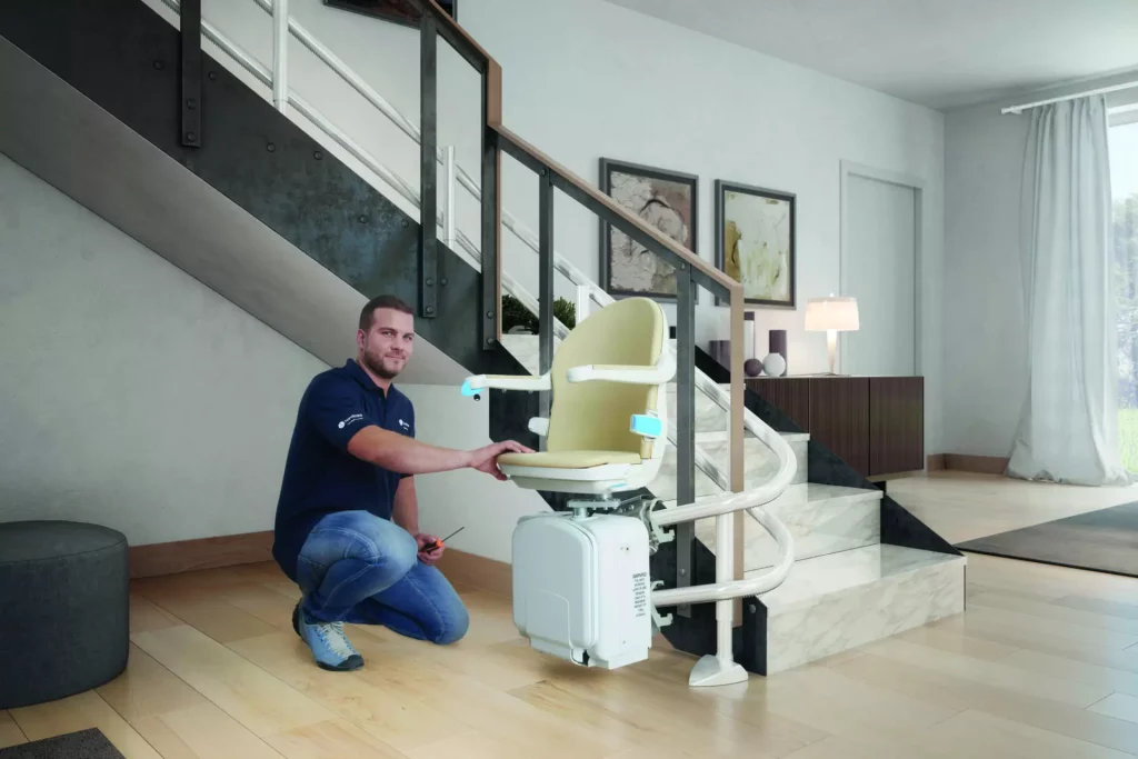 Installation Sitzlift Handicare 2000