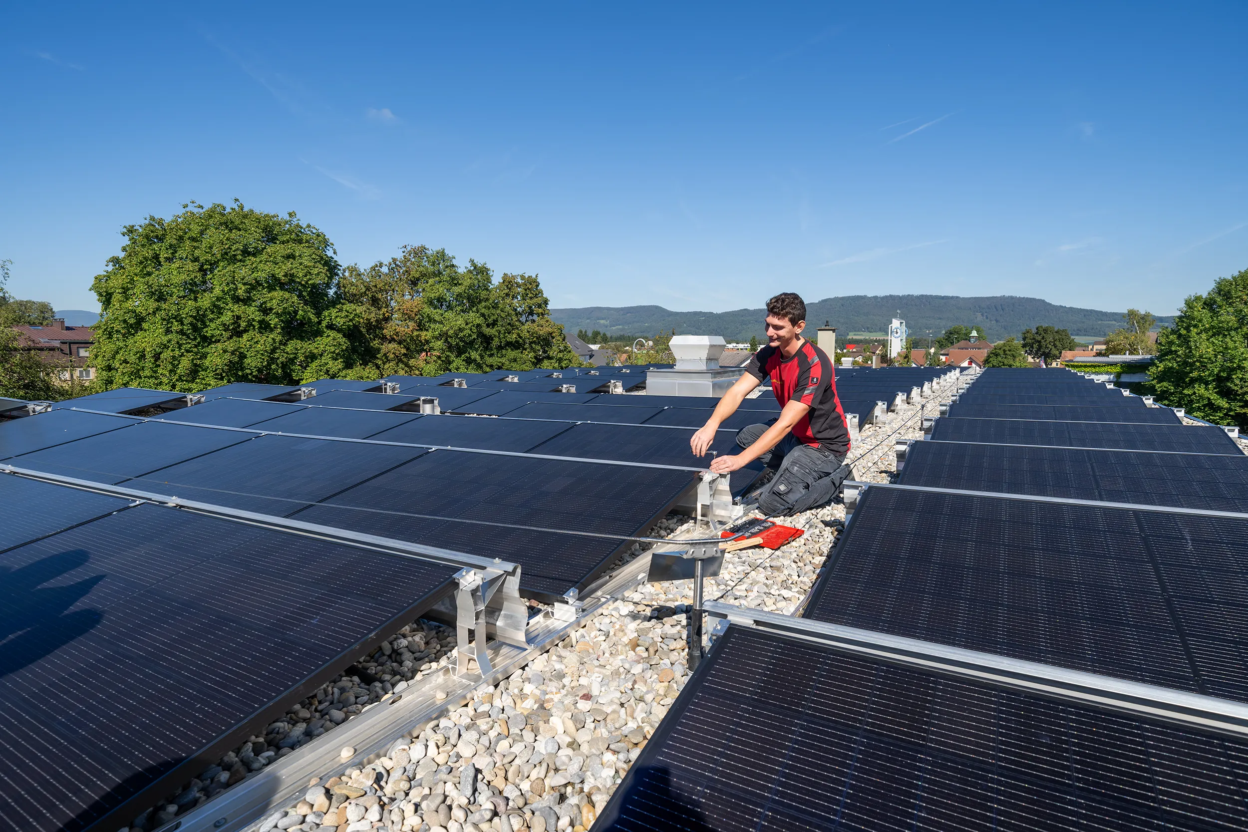 Photovoltaik-Anlage auf Hausdach