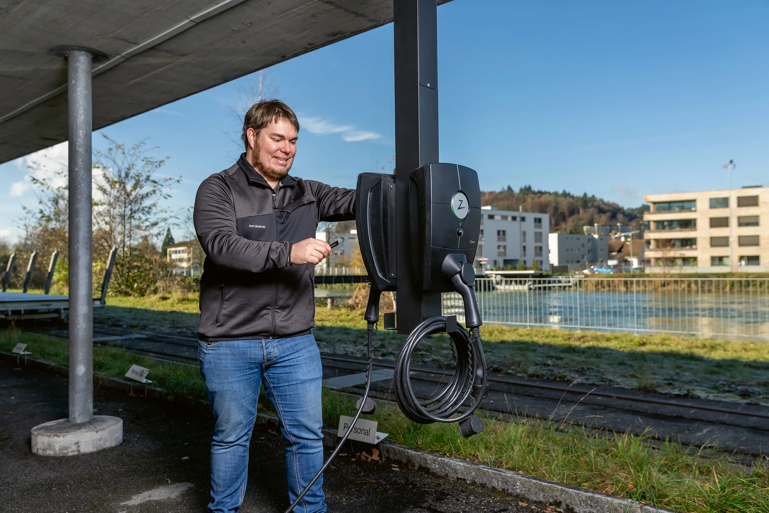 Ladestation im Freien