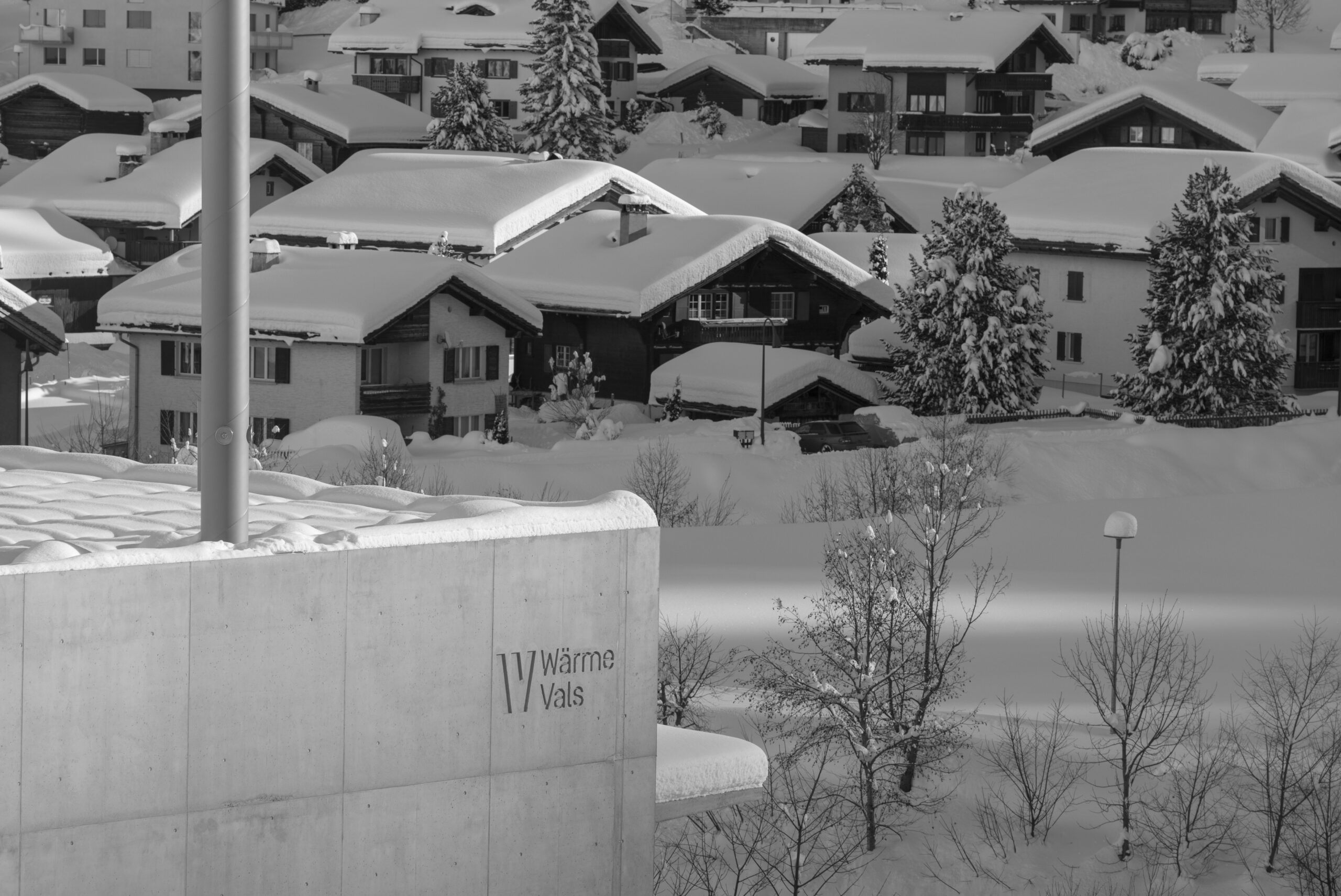 Fernwärmeanlage im Winterbetrieb