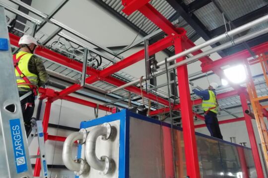 Montage Rohrleitungsbau Biogasanlage