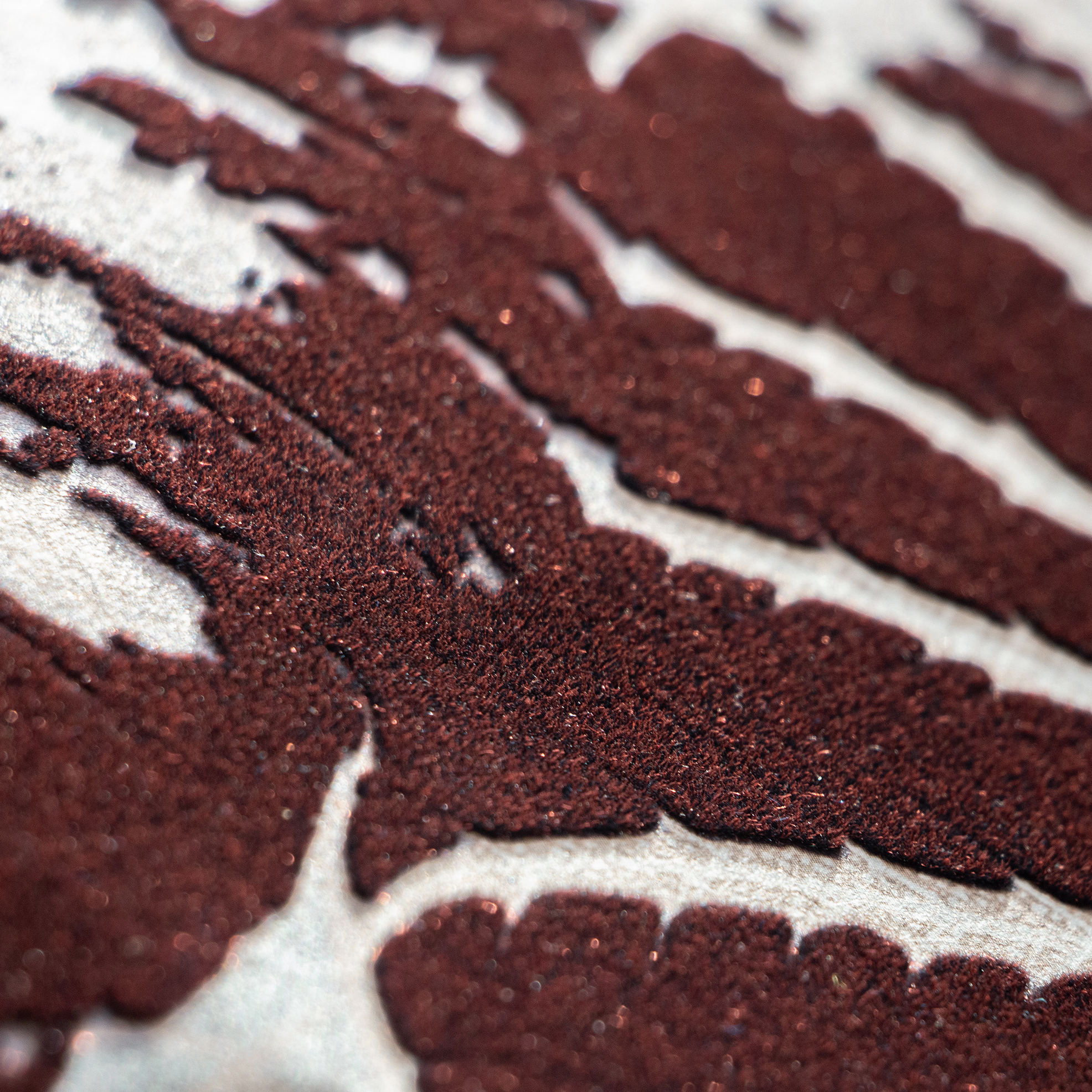 Designtapete Elephant Leaf Red