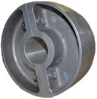 2-teilige Aluminium-Flachriemenscheibe