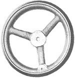 Maschinen-Handrad aus Leichtmetall