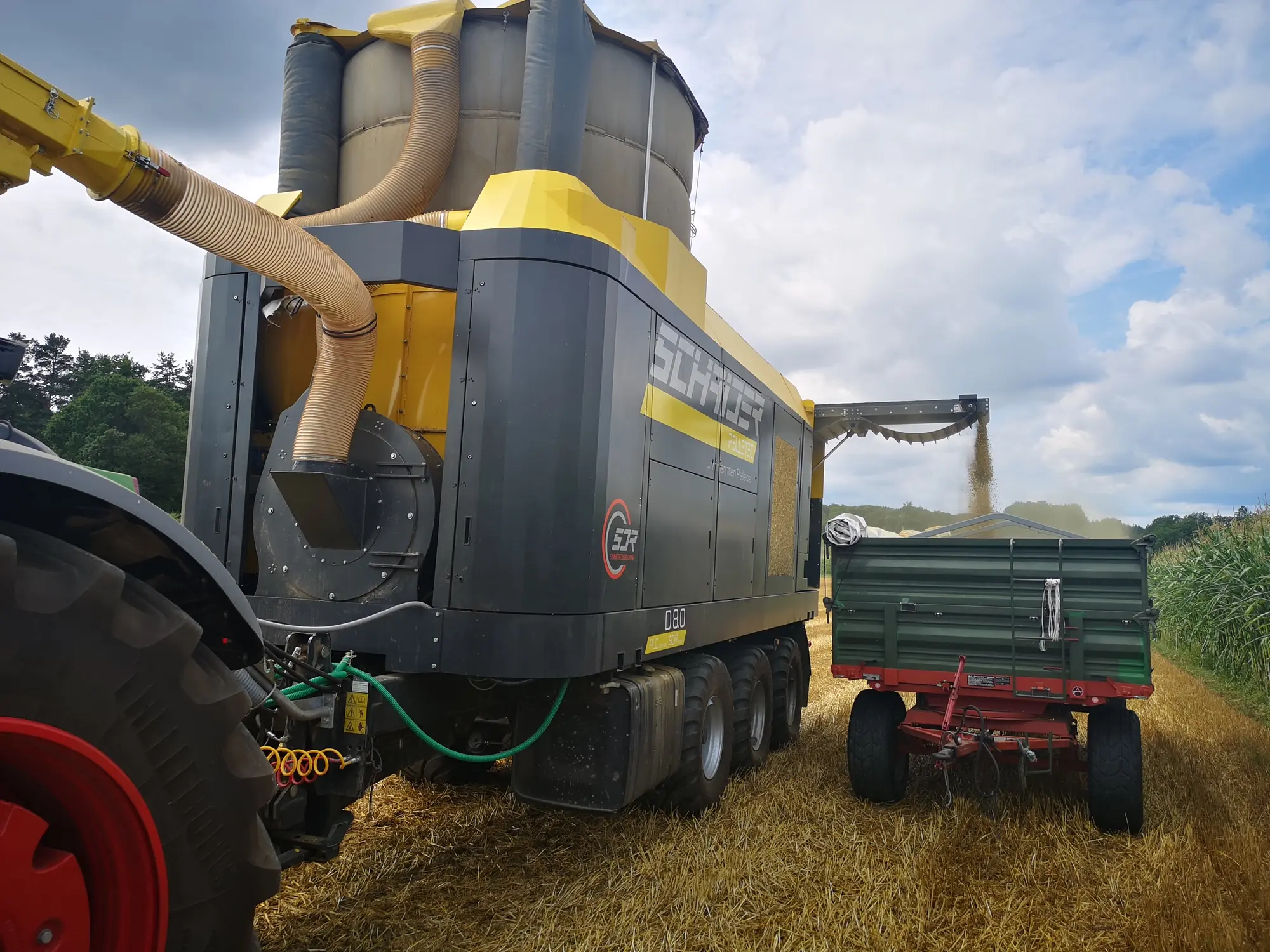 Pelletec D8.0 bei der Entladung