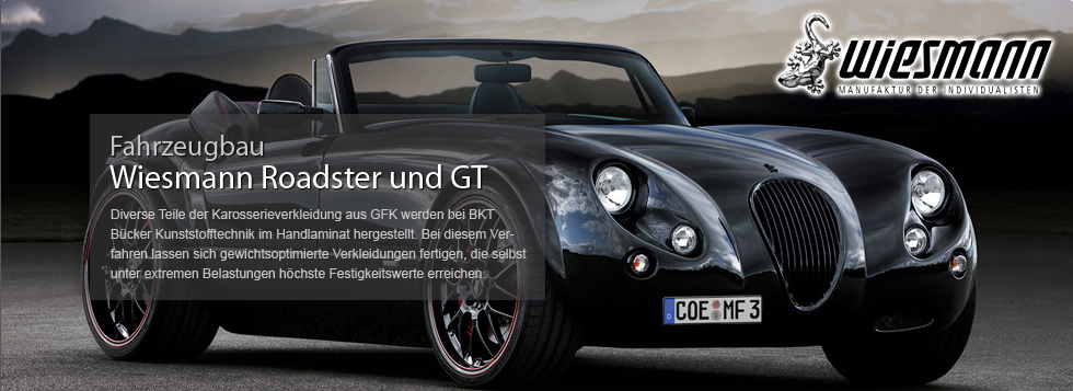 Karosserieverkleidungen Wiesmann Roadster und GT