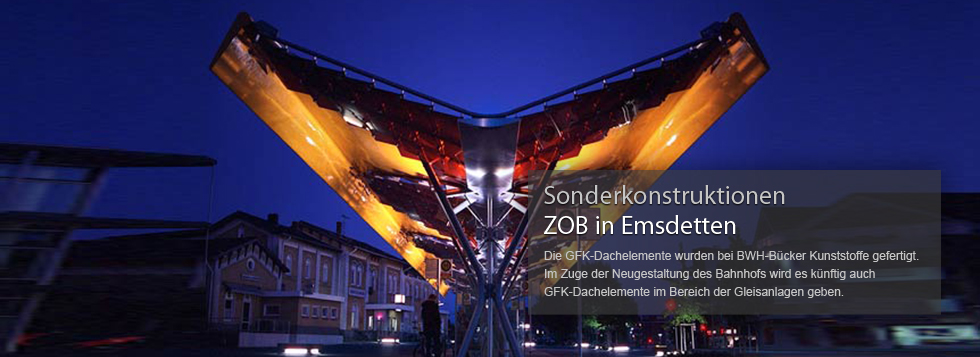 GFK-Dachelemente ZOB Emsdetten