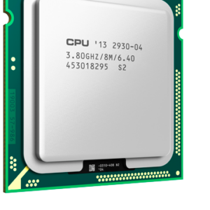 CPU-Chip mit Metallabdeckung