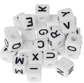 Kunststoff-Buchstabenwürfel