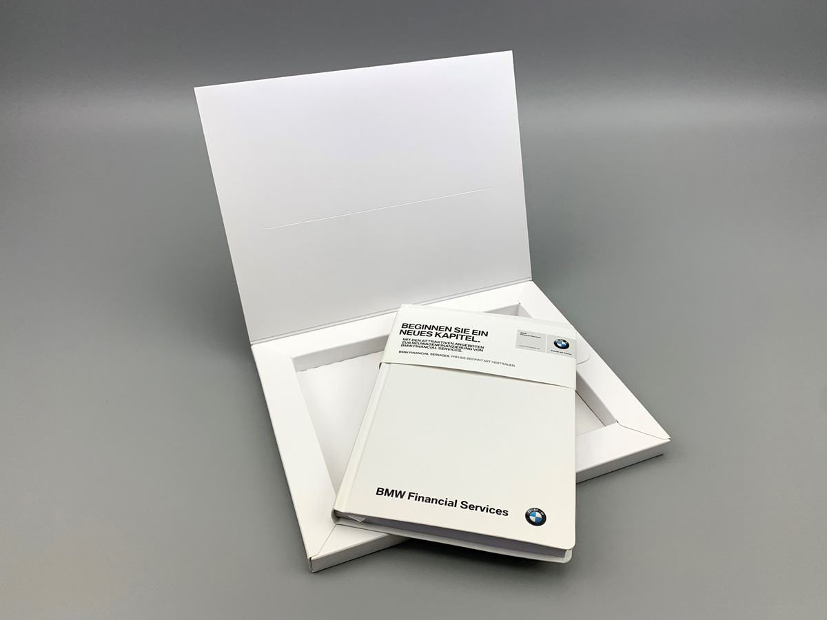 Notizbuch in Mailing-Verpackung