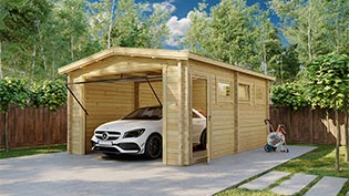 Fertiggaragen und Holzgaragen