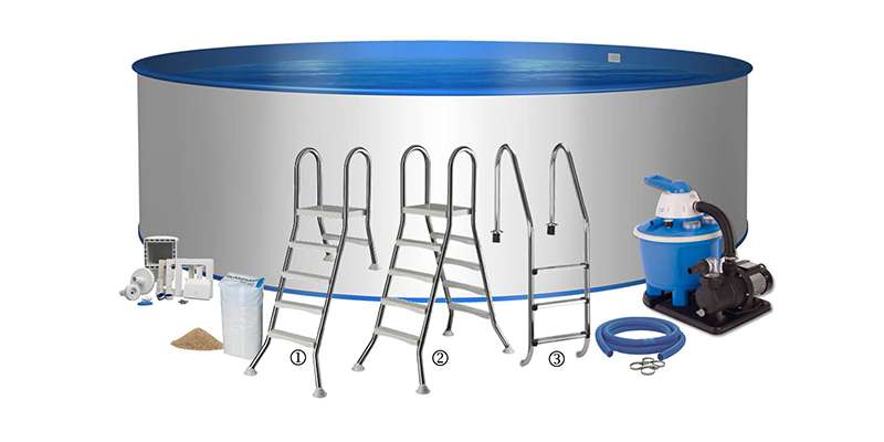 Round pool set Premium