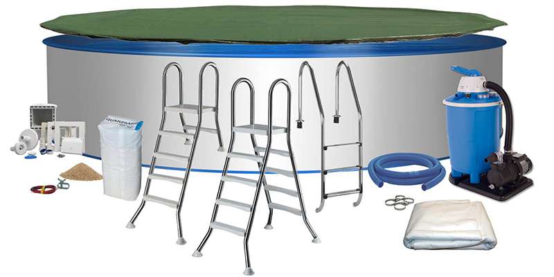 Round pool set De Luxe