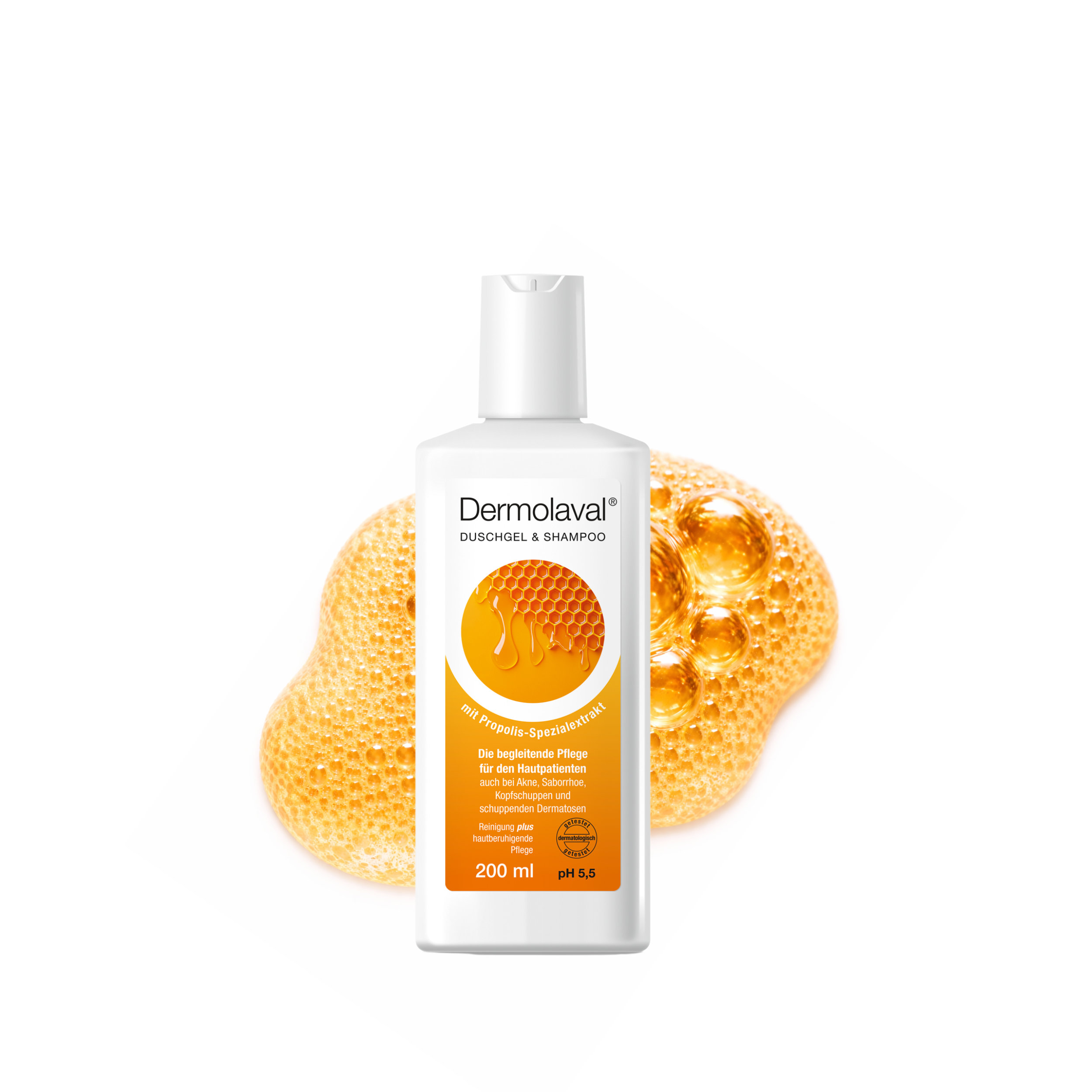 Dermolaval® Shower Gel & Shampoo with propolis specialty extract