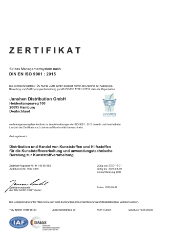 ISO-9001-Zertifikat