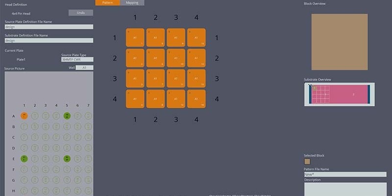 Pattern Designer der InDot-Steuerungssoftware