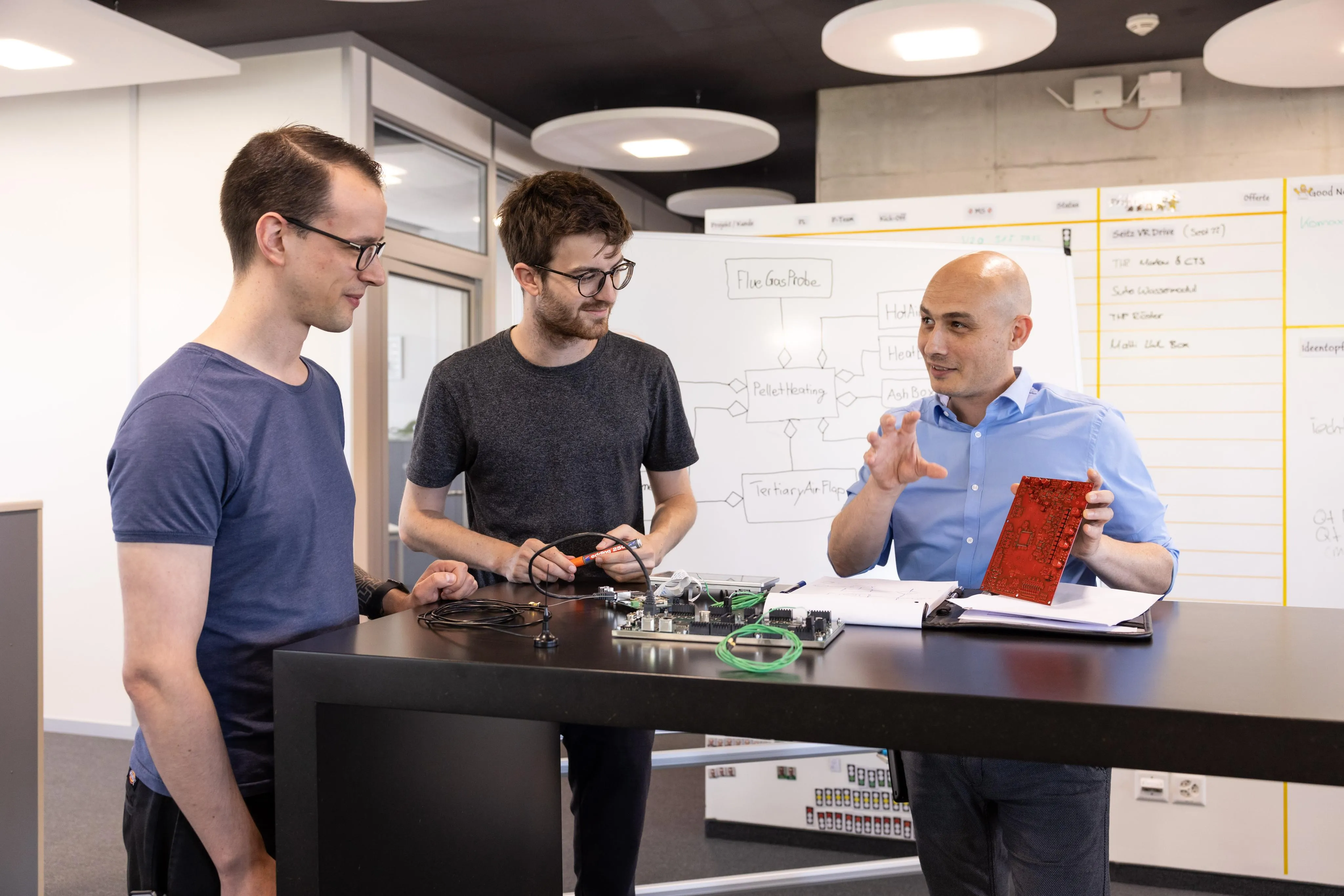 Technische Zusammenarbeit mit elektronischen Komponenten