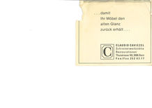 Ausgestellte Möbel