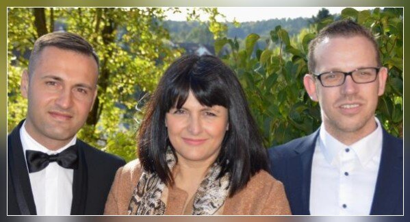 Das Team: Salvatore, Marco und Giuseppina