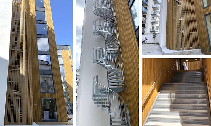 Spindeltreppen von Eurostair als Flucht- oder Industrietreppe