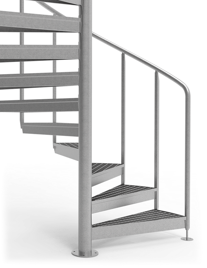 Spindeltreppe mit modernen Lösungen