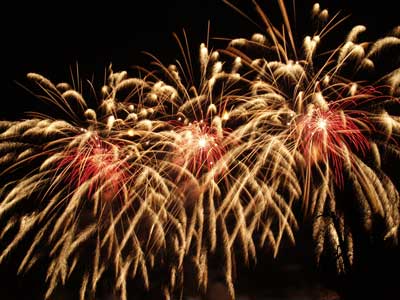 High-altitude fireworks