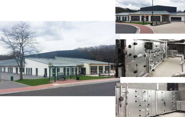 Sporthalle mit Gemeindebüro Neustadt-Wied